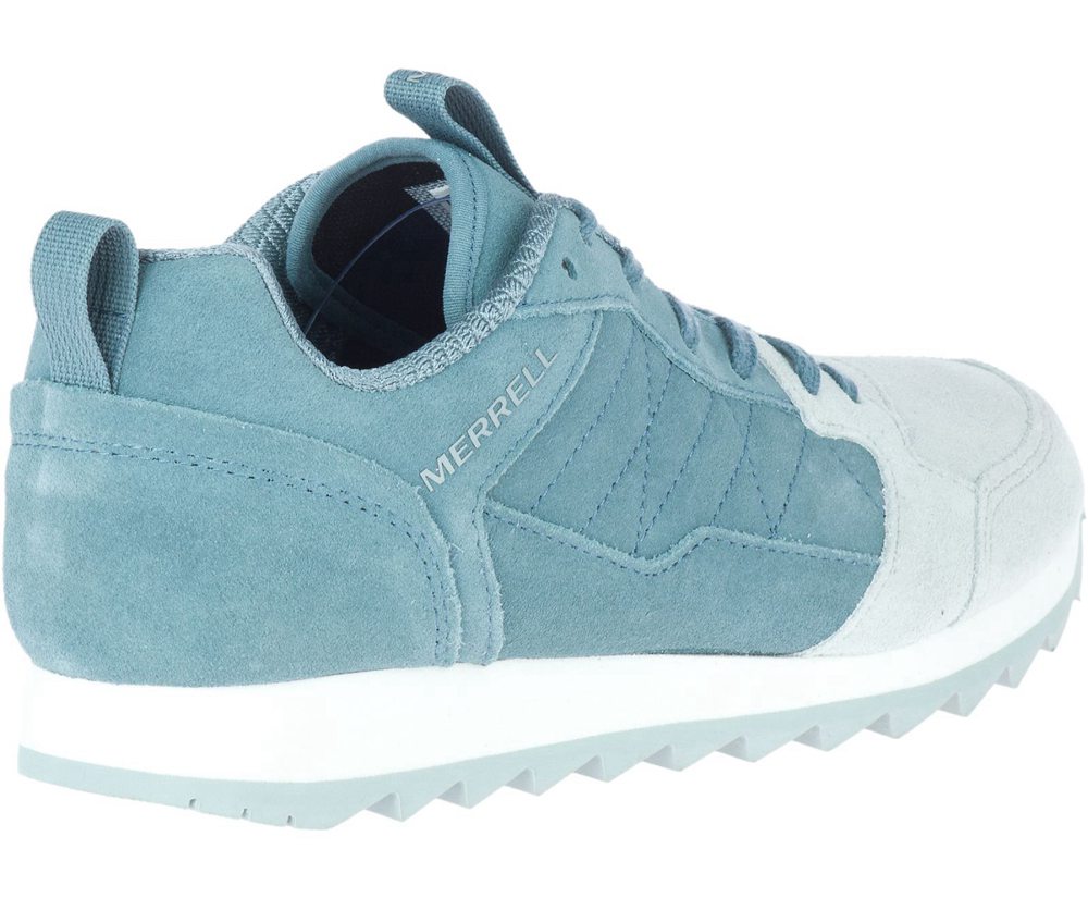 Merrell Sneakers Blue/White - Alpine Suede - Womens 64HLTSQGY